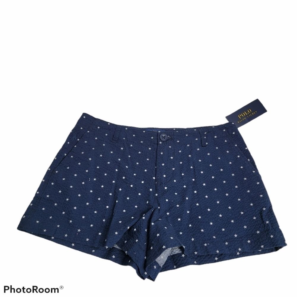 POLO Ralph Lauren Cotton Seersuckers Shorts‎ SIZE 14